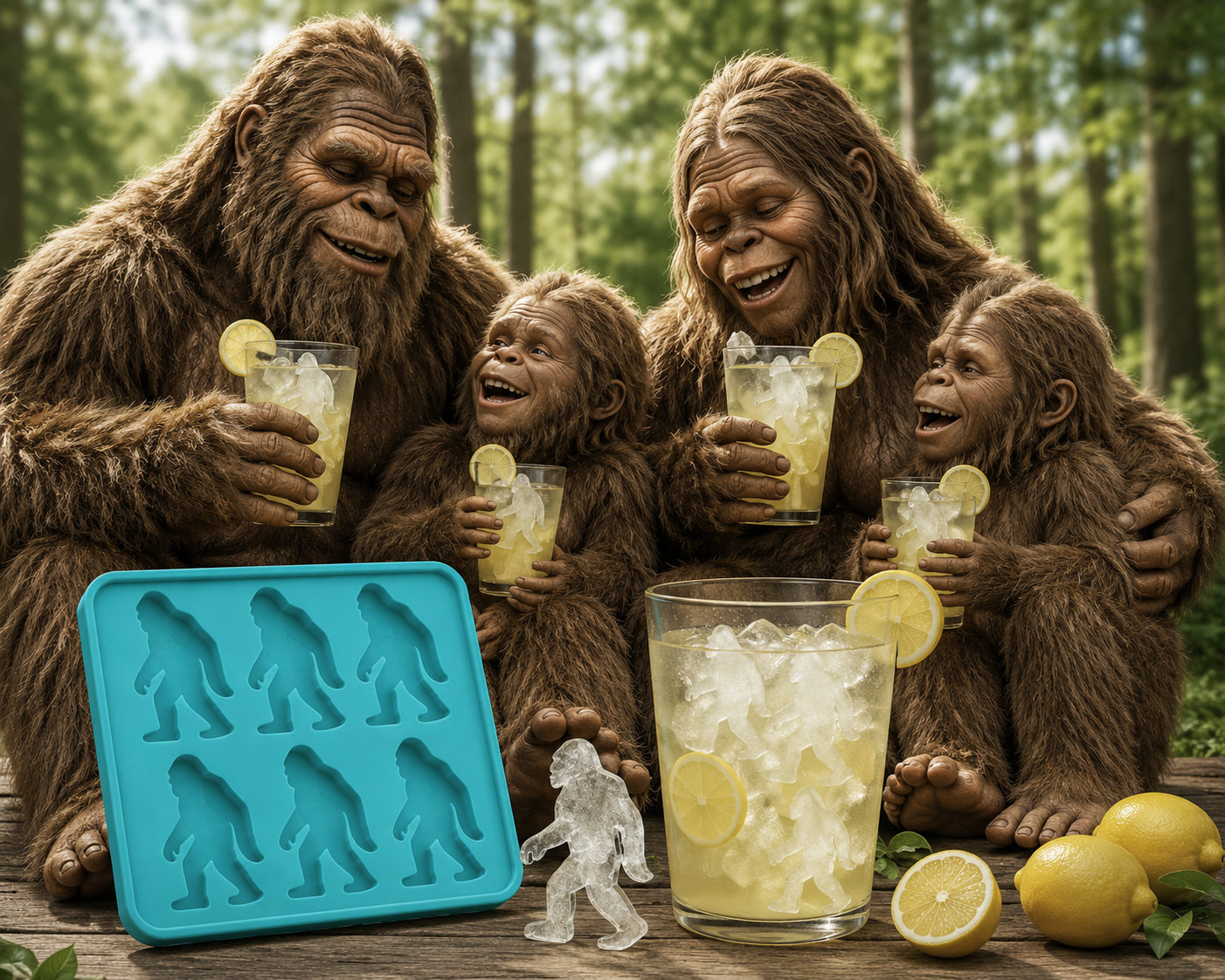 Sasquatch Bigfoot Ice Cube Trays