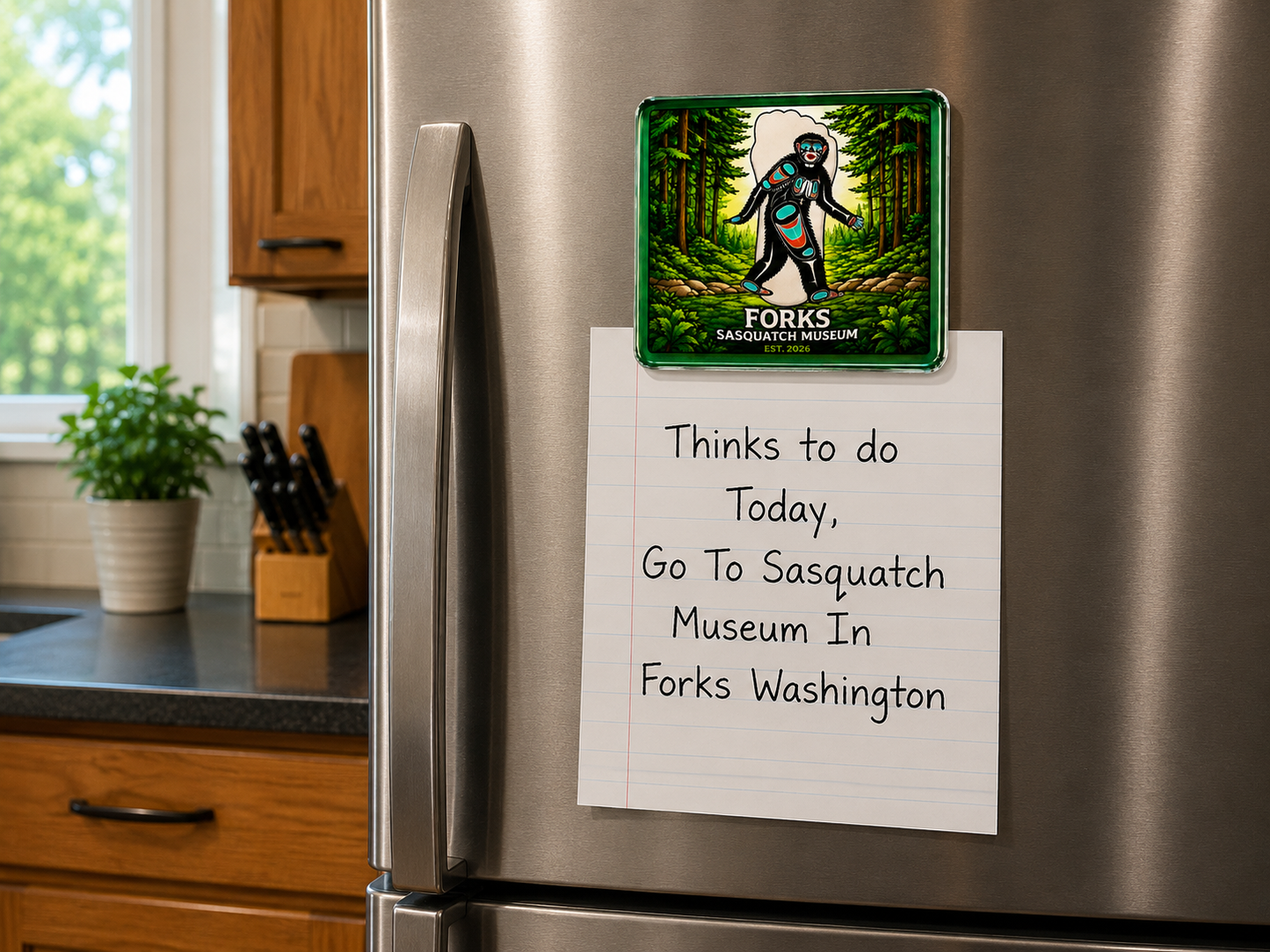 Forks Sasquatch Museum Magnet