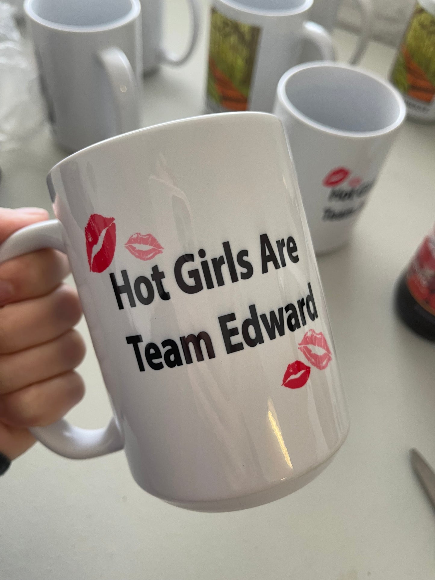 Hot Girls Are Team Edward Mug and/or Hot Girls Are Team Jacob