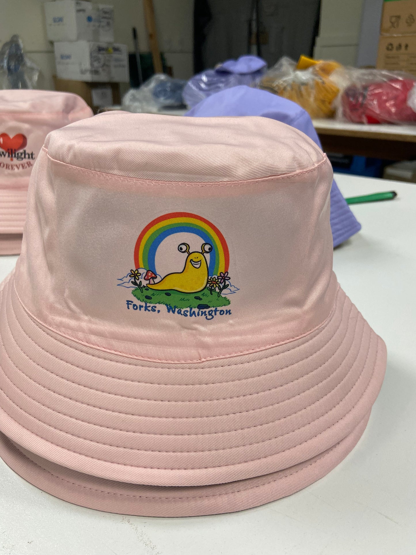 Sasquatch the Legend Bucket Hats - Twilight Bucket Hats - Banana Slug Bucket Hats