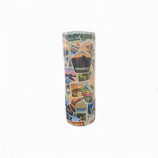 National Park Sticker Collection Tumbler Water Bottle