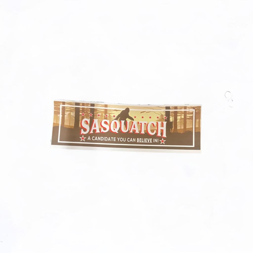 Sasquatch Leave No Trace Bumper Stickers