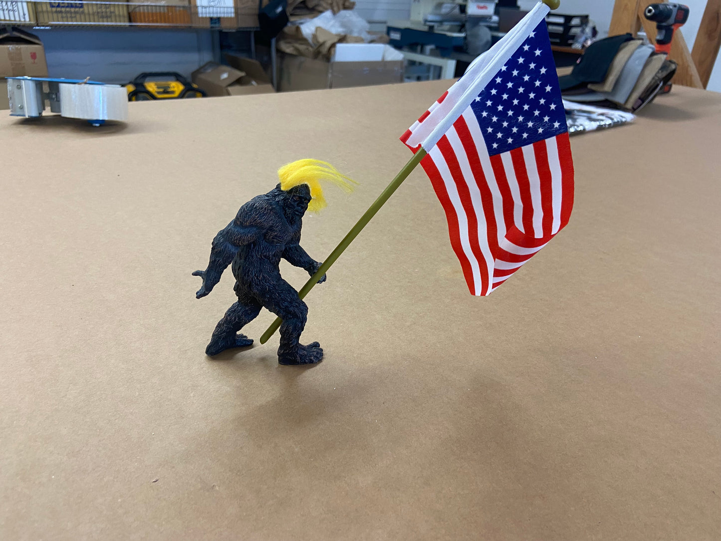 Trump Sasquatch Bigfoot Figure