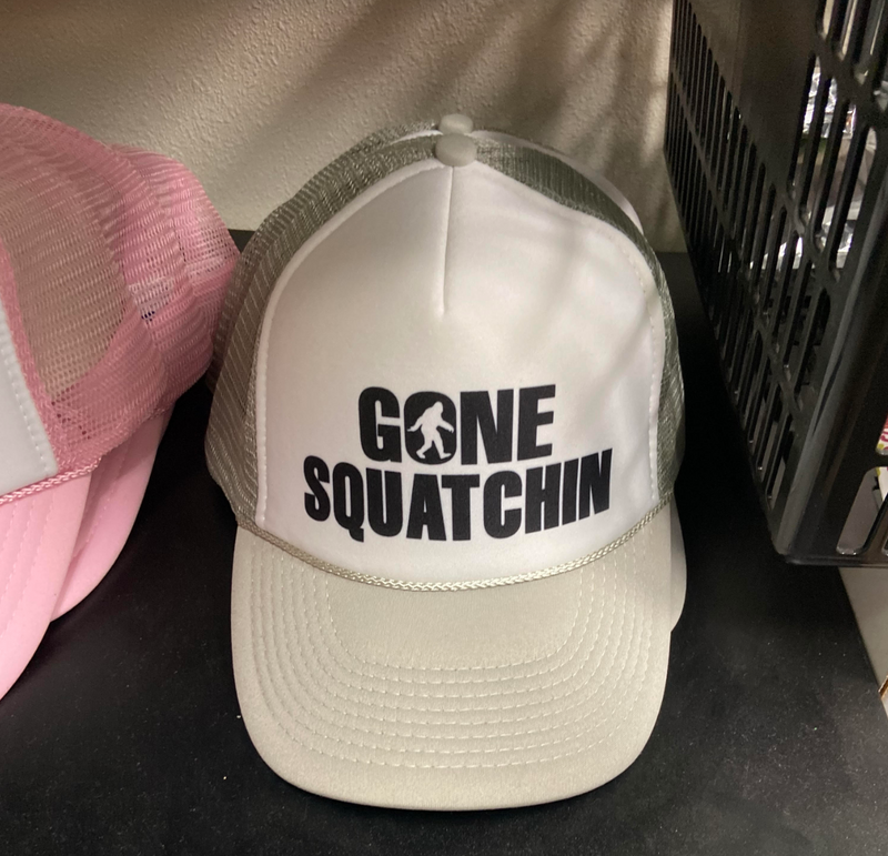 Gone Squatchin' in Forks Washington Trucker Hat