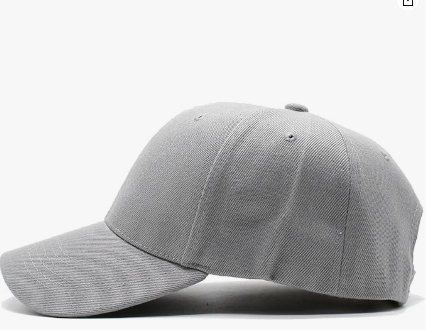 Sasquatch Embroidered Baseball Hat - Gray hat with black and white design