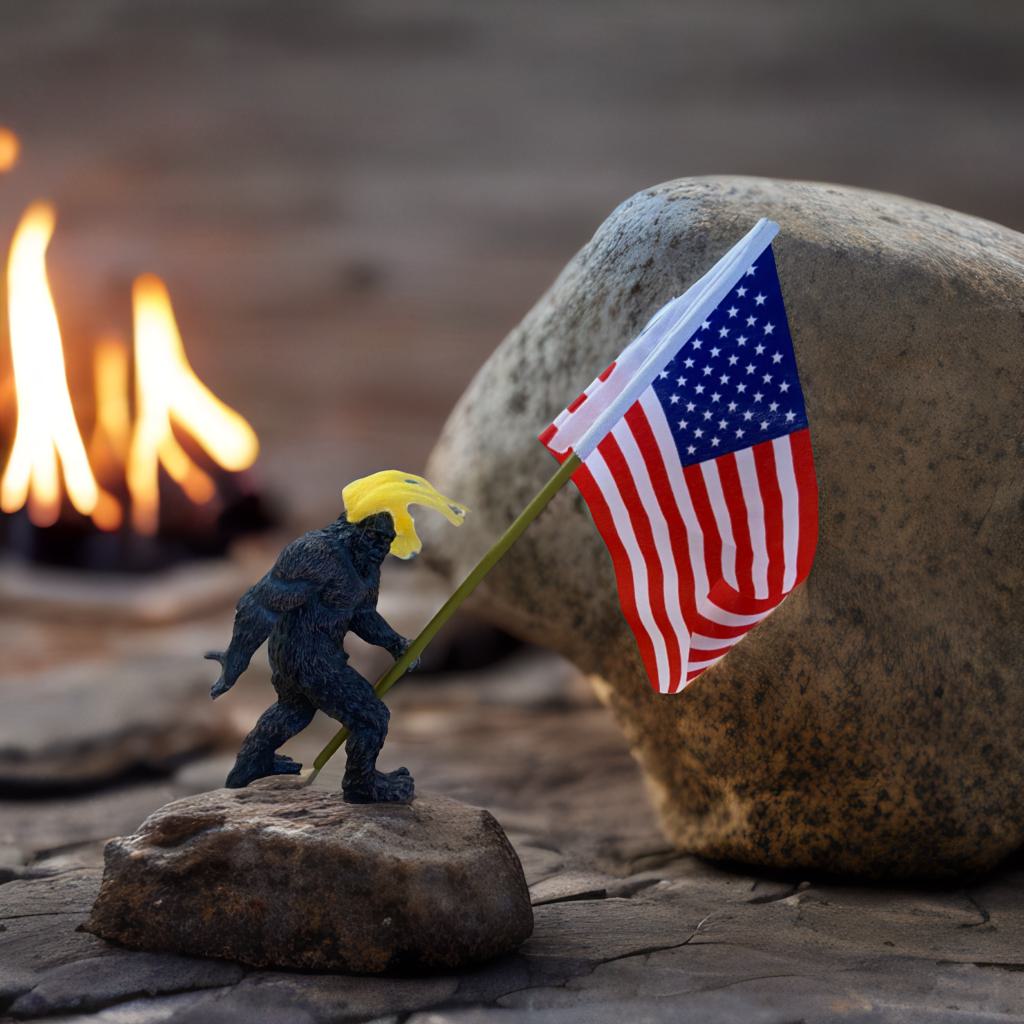 Trump Sasquatch Bigfoot Figure