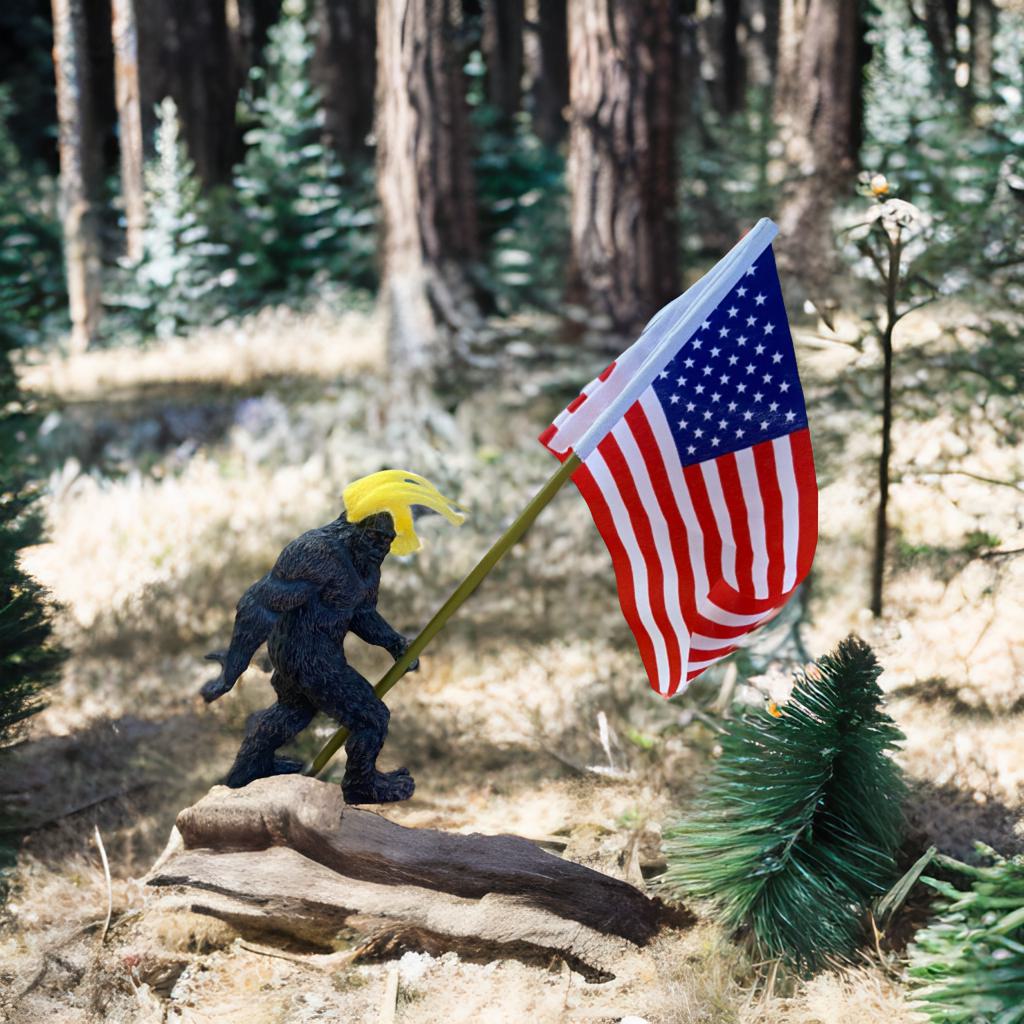 Trump Sasquatch Bigfoot Figure