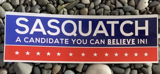Sasquatch Leave No Trace Bumper Stickers