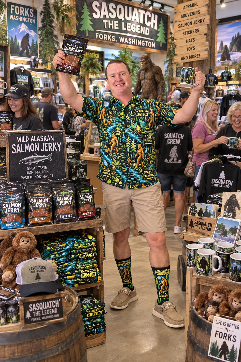 Sasquatch Museum Beach Shirt