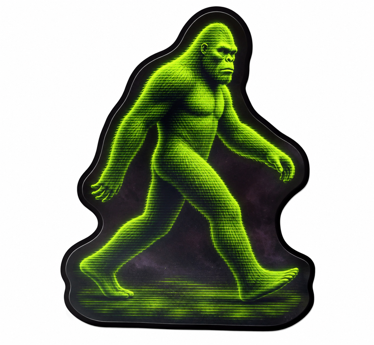 Chartreuse Sasquatch Sticker
