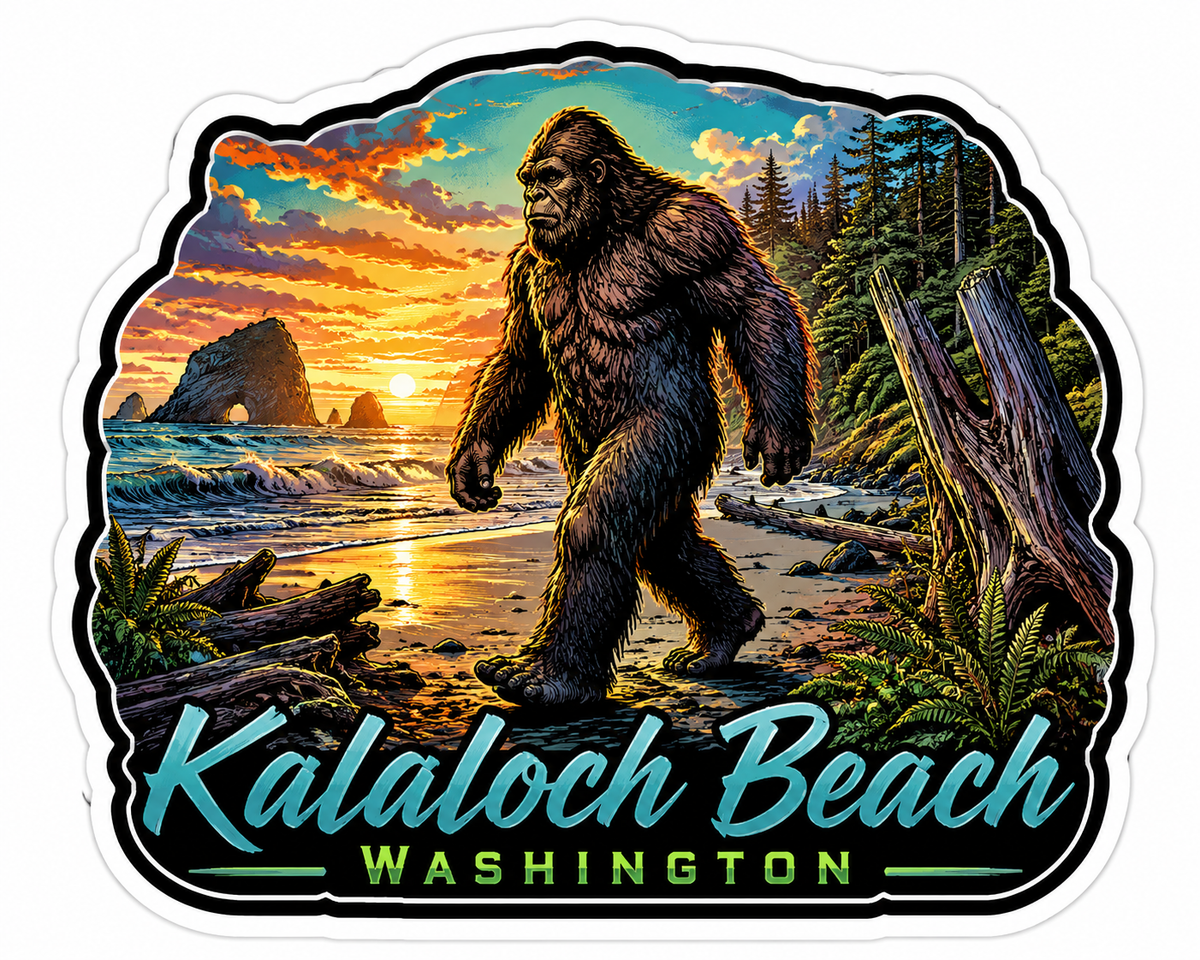 Kalaloch Beach Washington Sticker