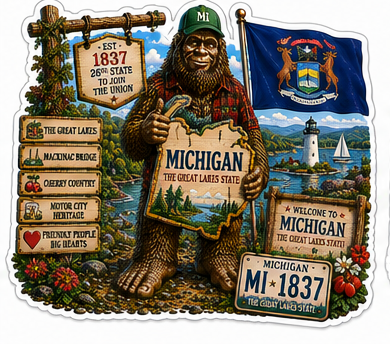 Michigan Sasquatch Sticker