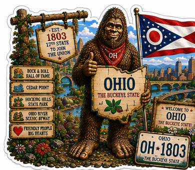 Ohio Sasquatch Sticker