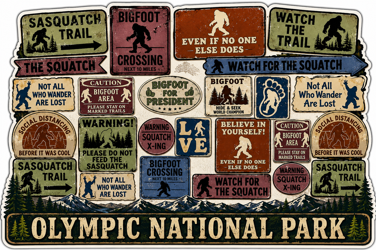 Olympic National Park Hiking Sticker
