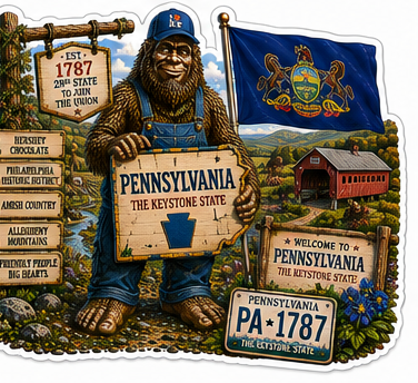 Pennsylvania Sasquatch Sticker