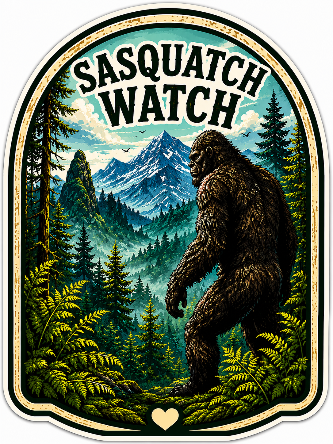 Squatch Watch Sticker