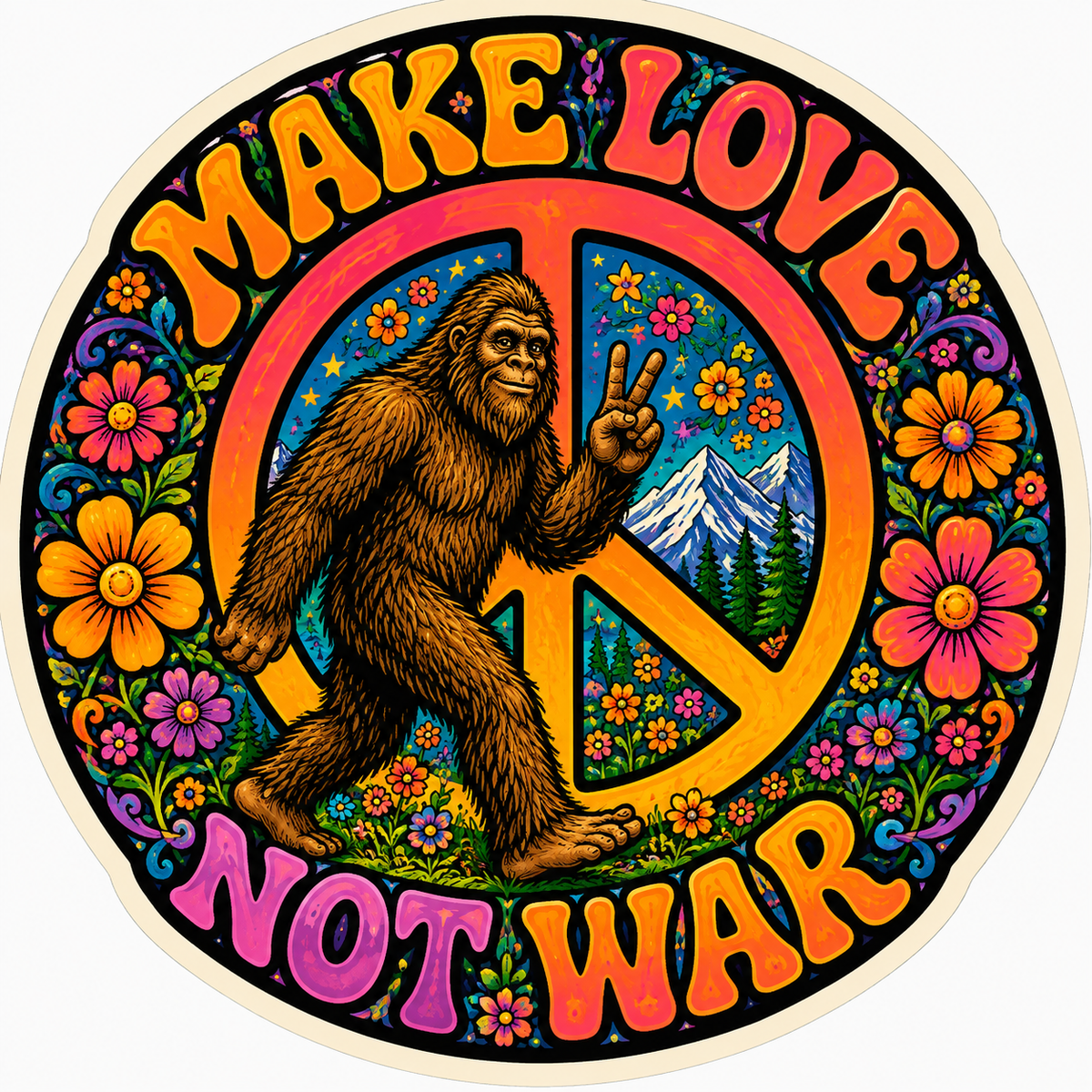 Make Love Not War Sticker