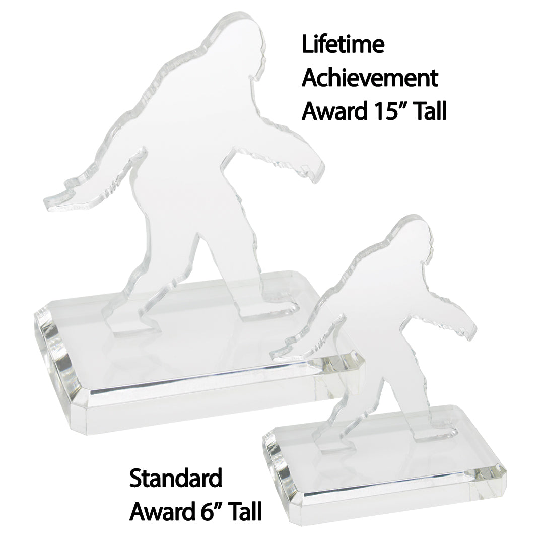 Acrylic Sasquatch Bigfoot Award