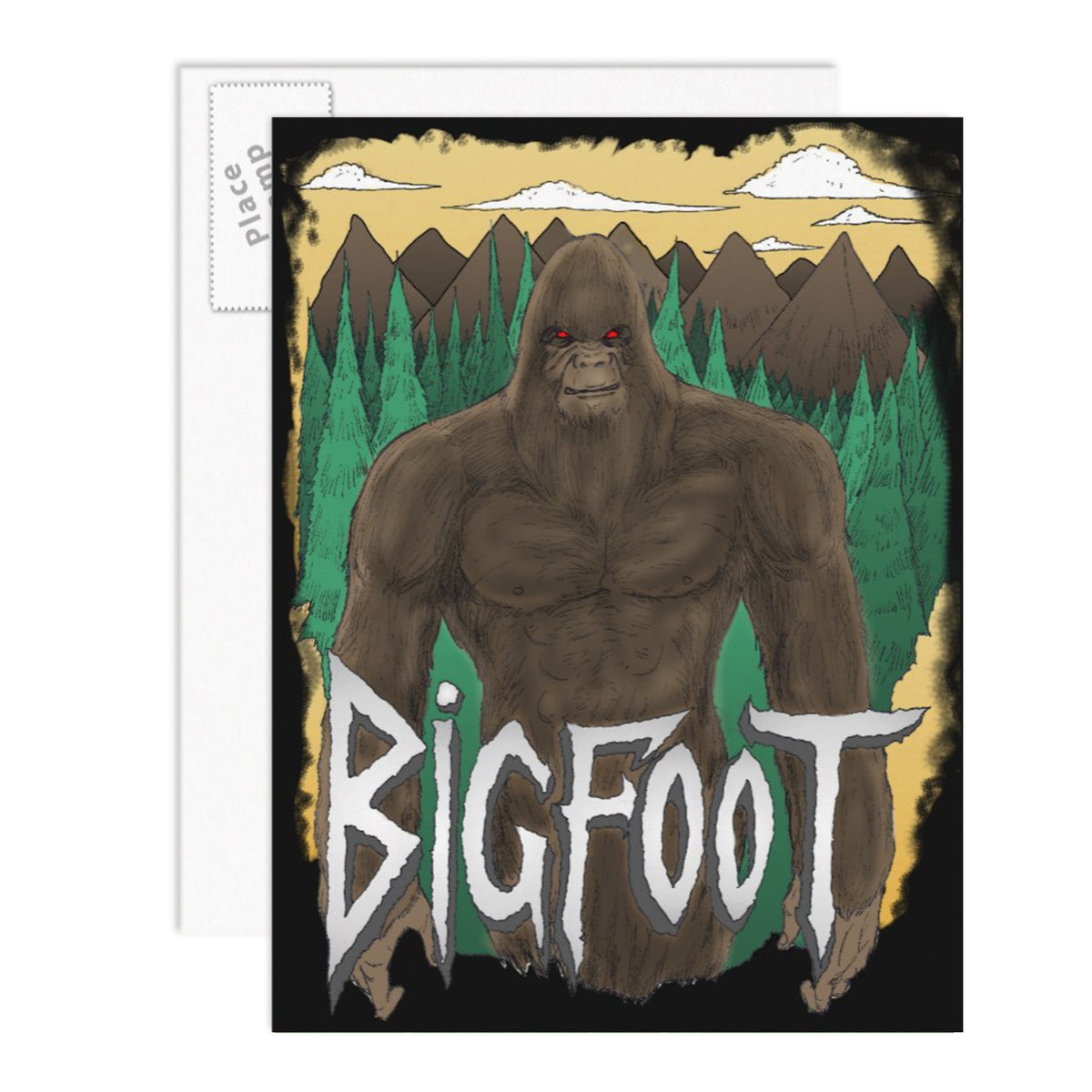 Bigfoot Postcard – Sasquatch The Legend