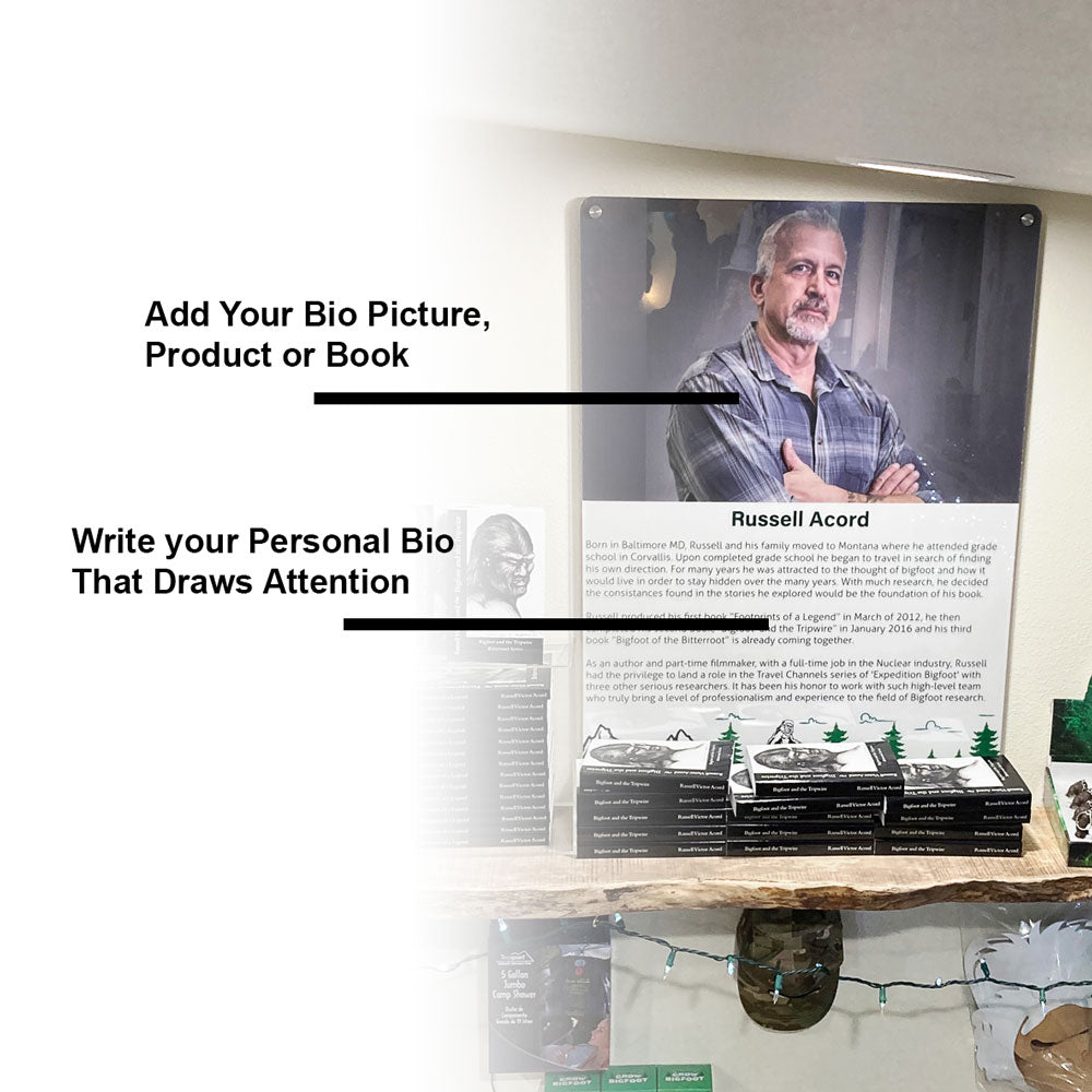 Bio Boards, UV Printed 24 x 36 Acrylic with Mounting Hardware