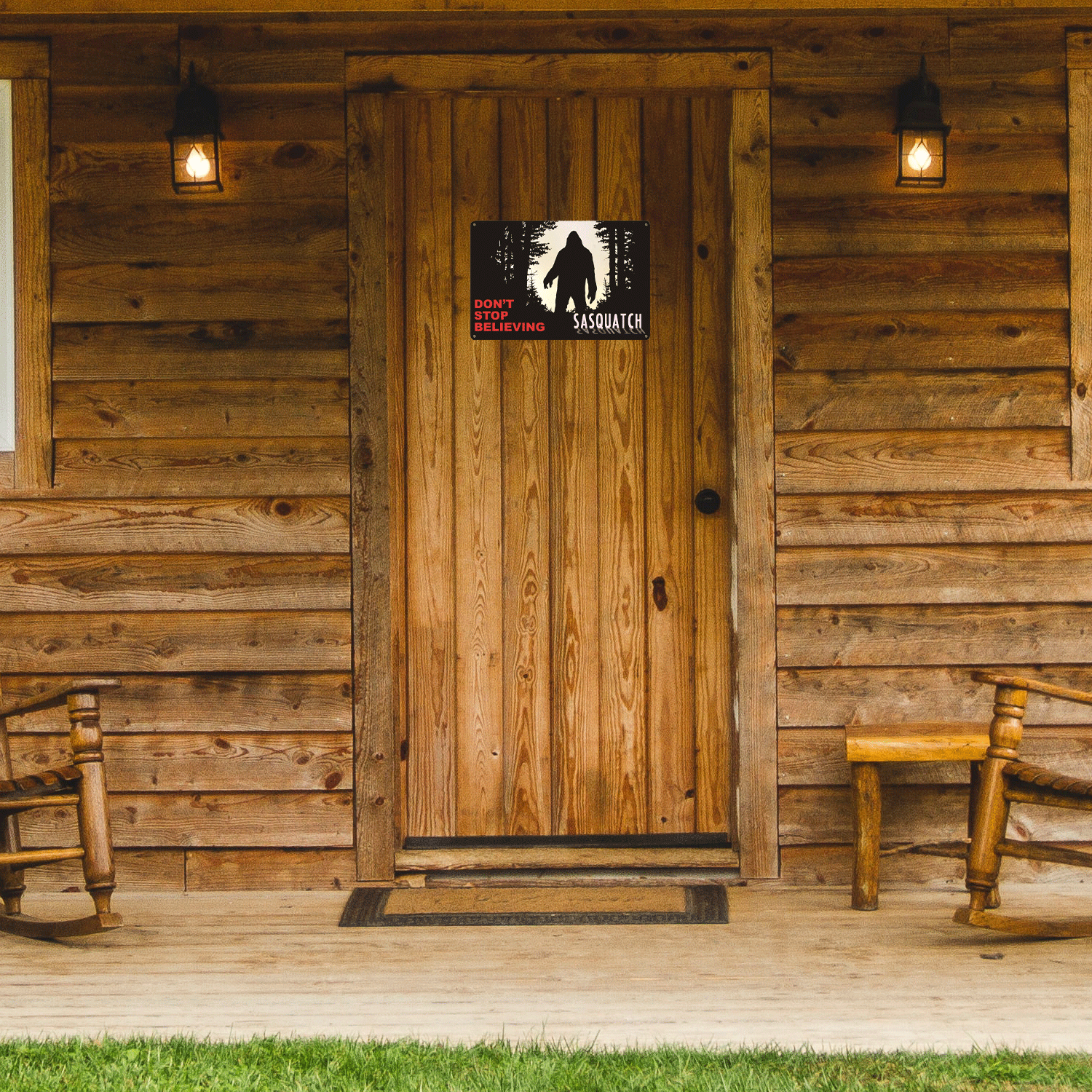 Don't STOP Believing Tin Sign - Sasquatch The Legend