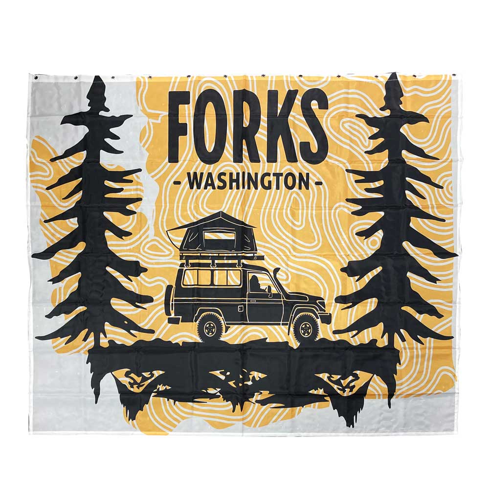 Overlanding Adventure Forks Washington Shower Curtain