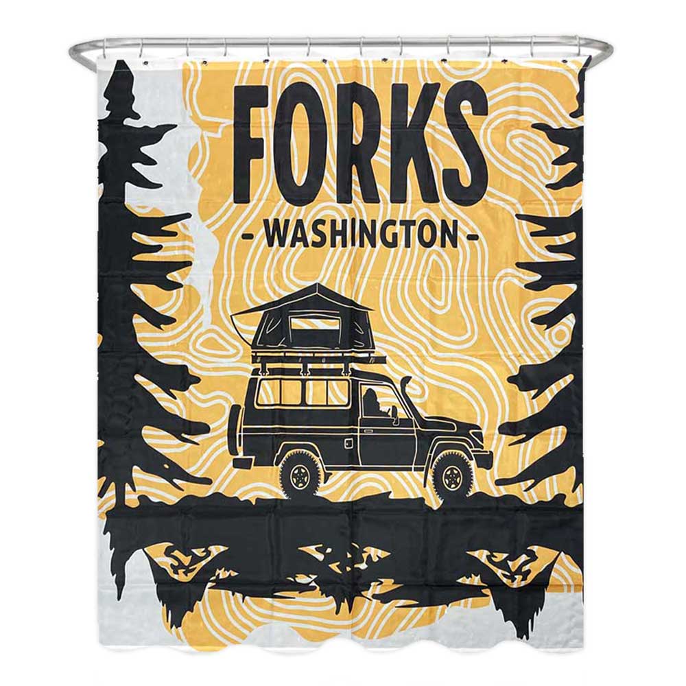 Overlanding Adventure Forks Washington Shower Curtain
