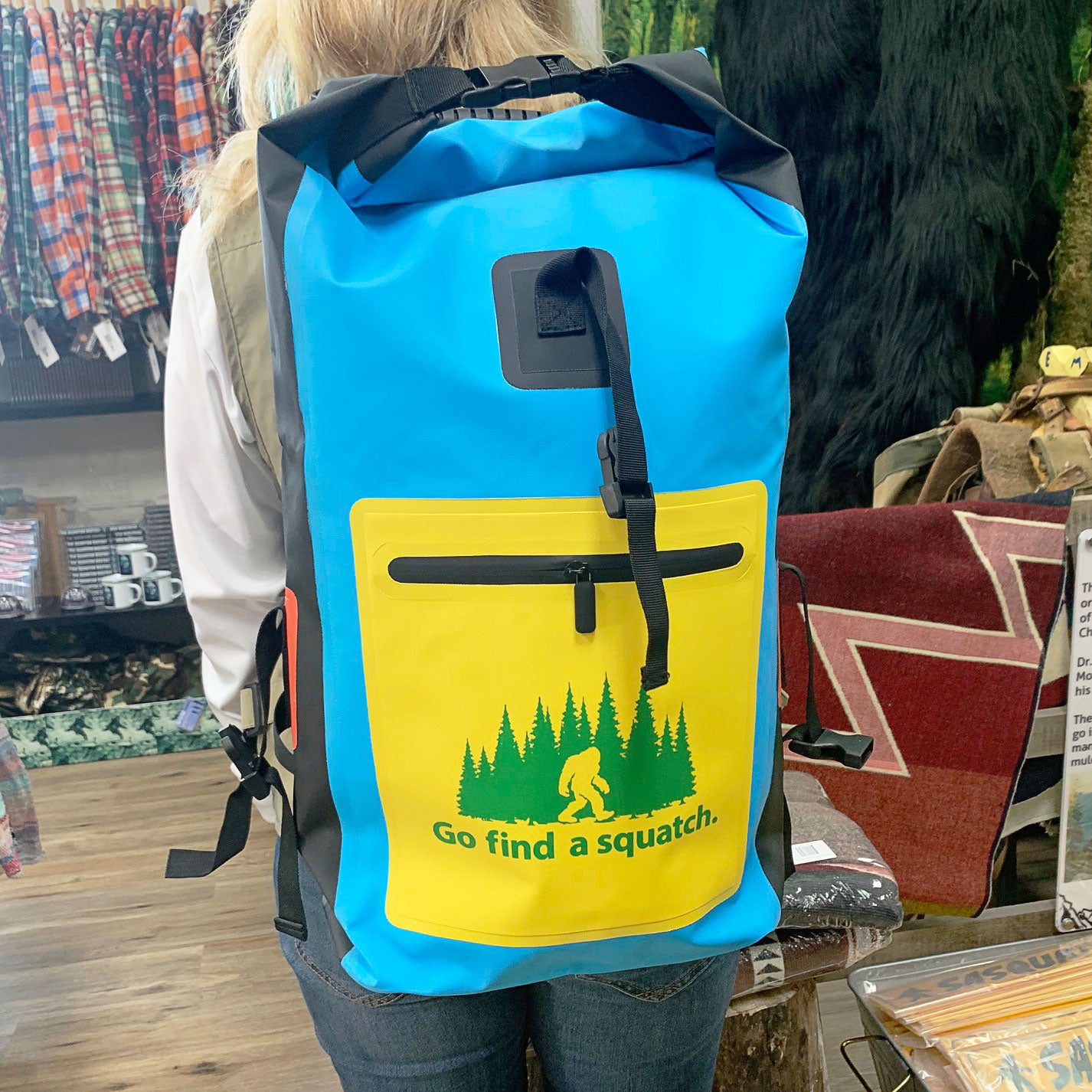 Go Find a Squatch Dry Bag Backpack