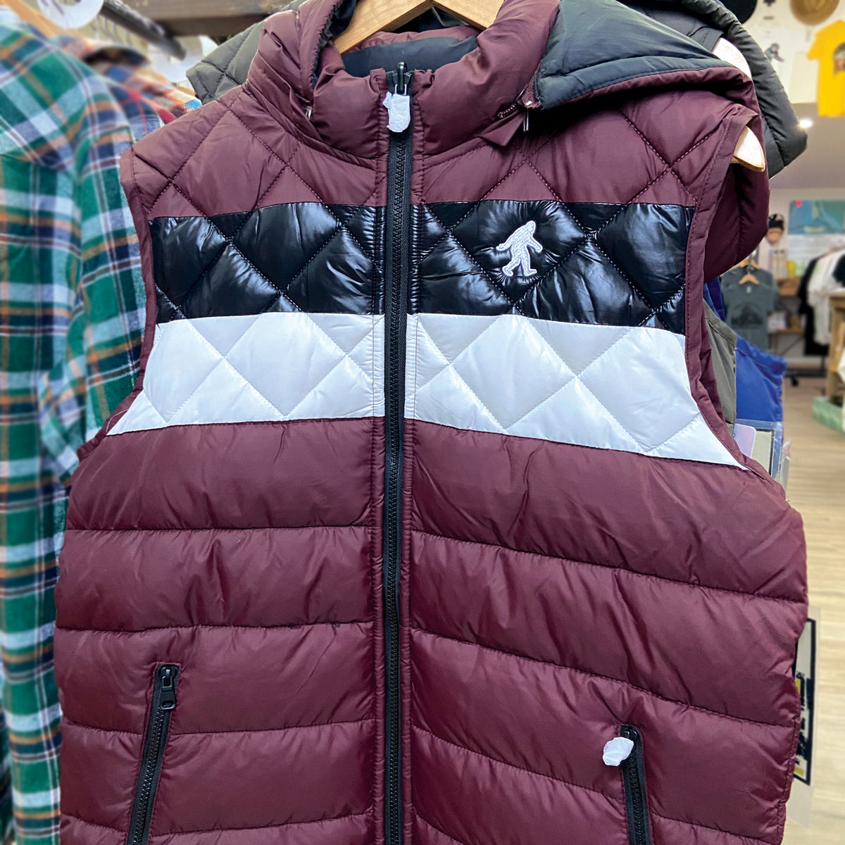 Hoodie with best sale puffer vest