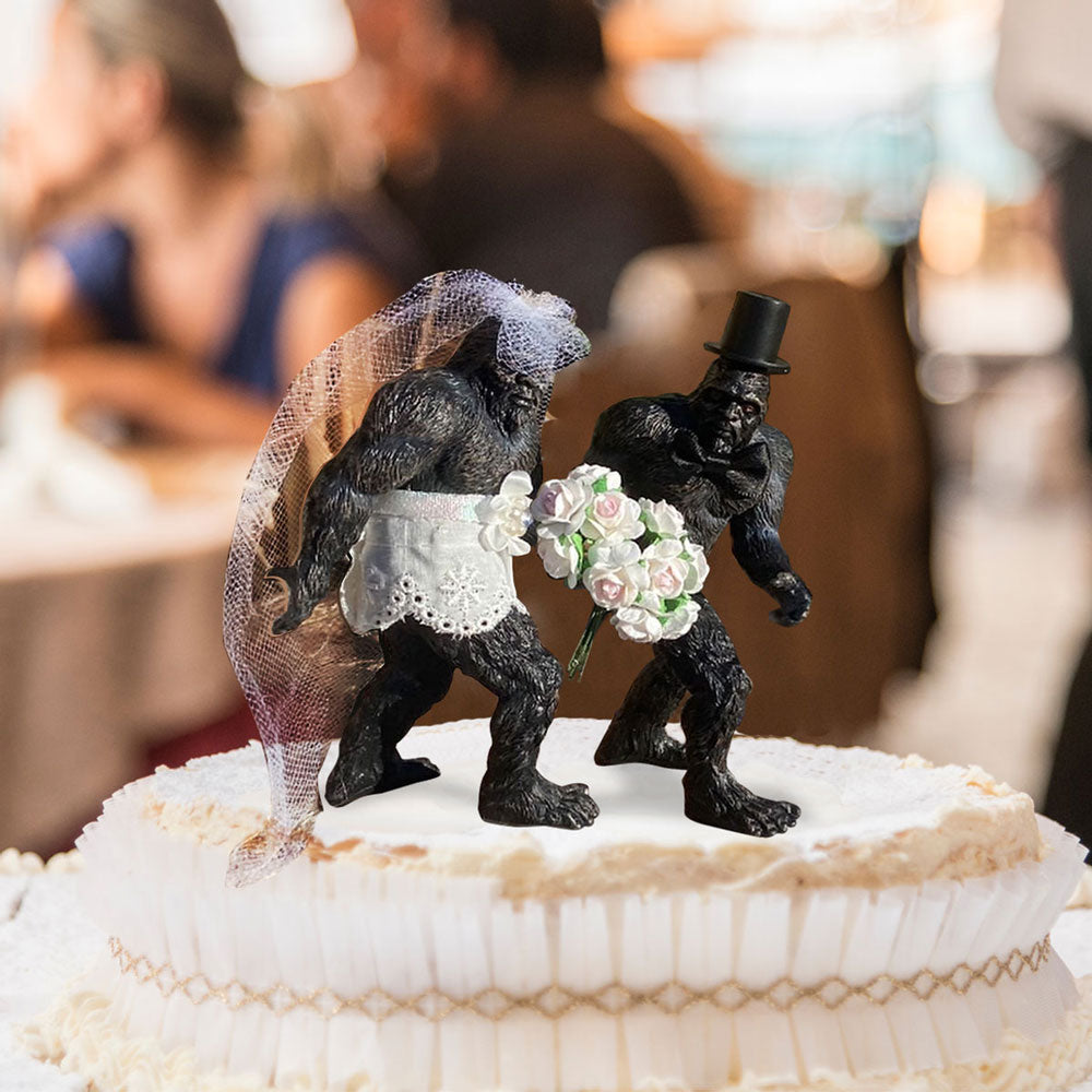 Bride and Groom Fishing Wedding Cake Toppers , Sold Individually