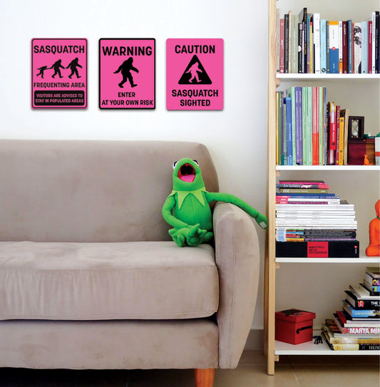 Rectangular Shaped Sasquatch Signs - Sasquatch The Legend