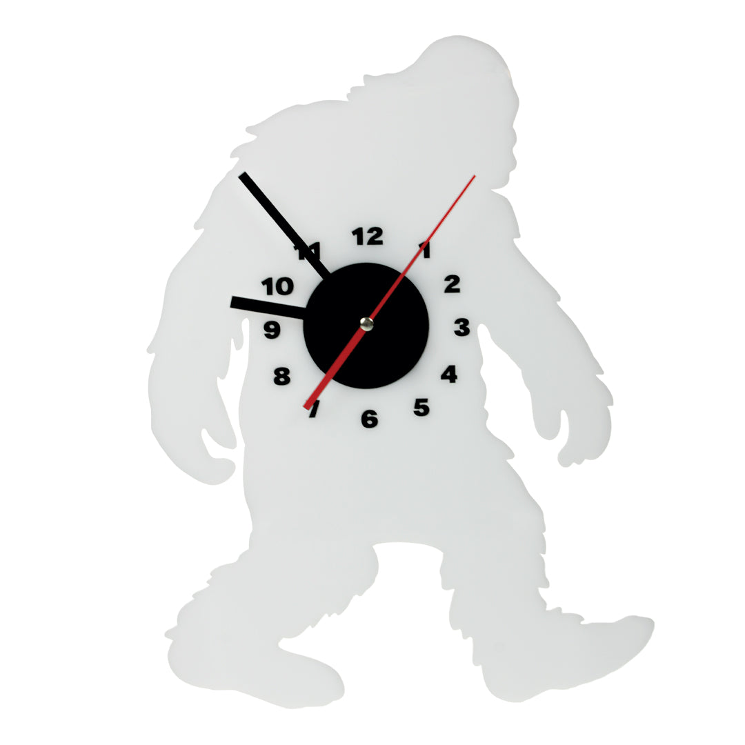 Acrylic Sasquatch & Yeti Wall Clocks