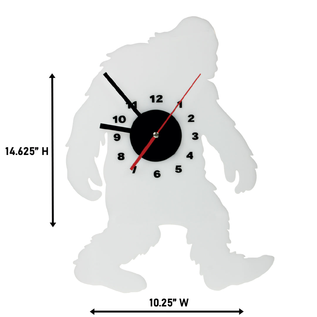 Acrylic Sasquatch & Yeti Wall Clocks