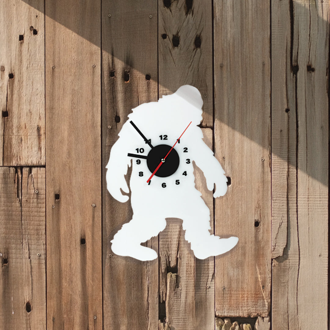 Acrylic Sasquatch & Yeti Wall Clocks