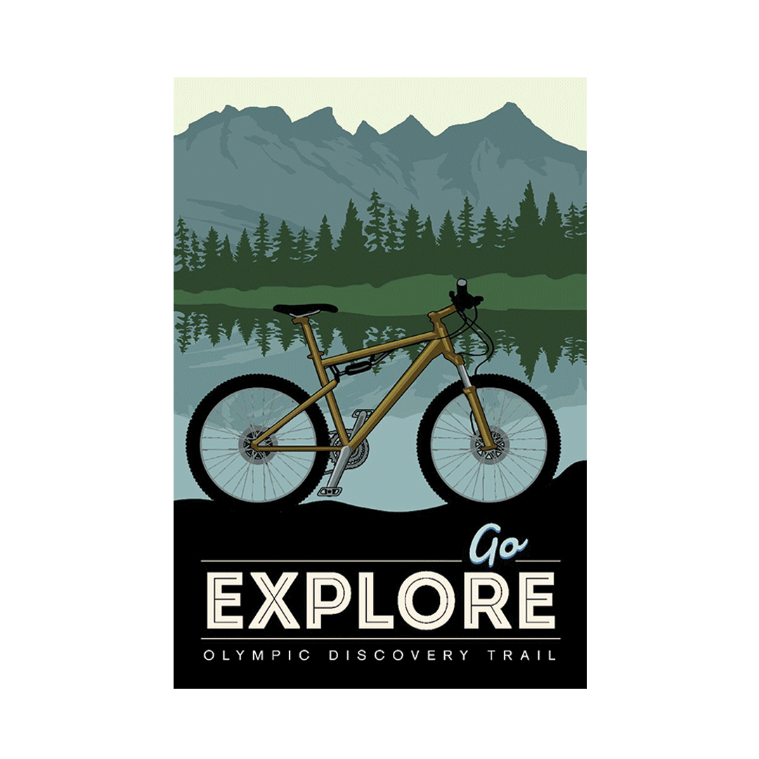 Olympic Discovery Trail, WA Postcard - Sasquatch The Legend