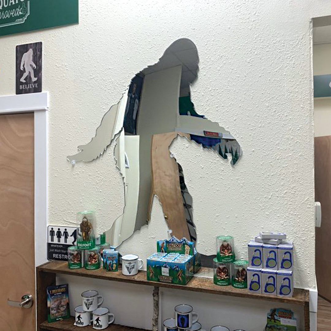 Keychain Display Stand featuring Sasquatch Silhouette