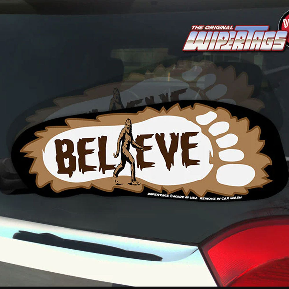 Believe Bigfoot WiperTags