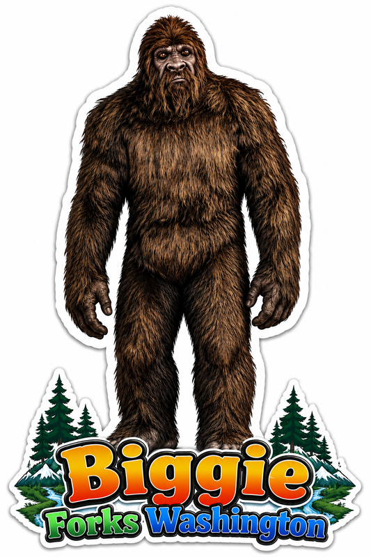 Biggie the Sasquatch Sticker