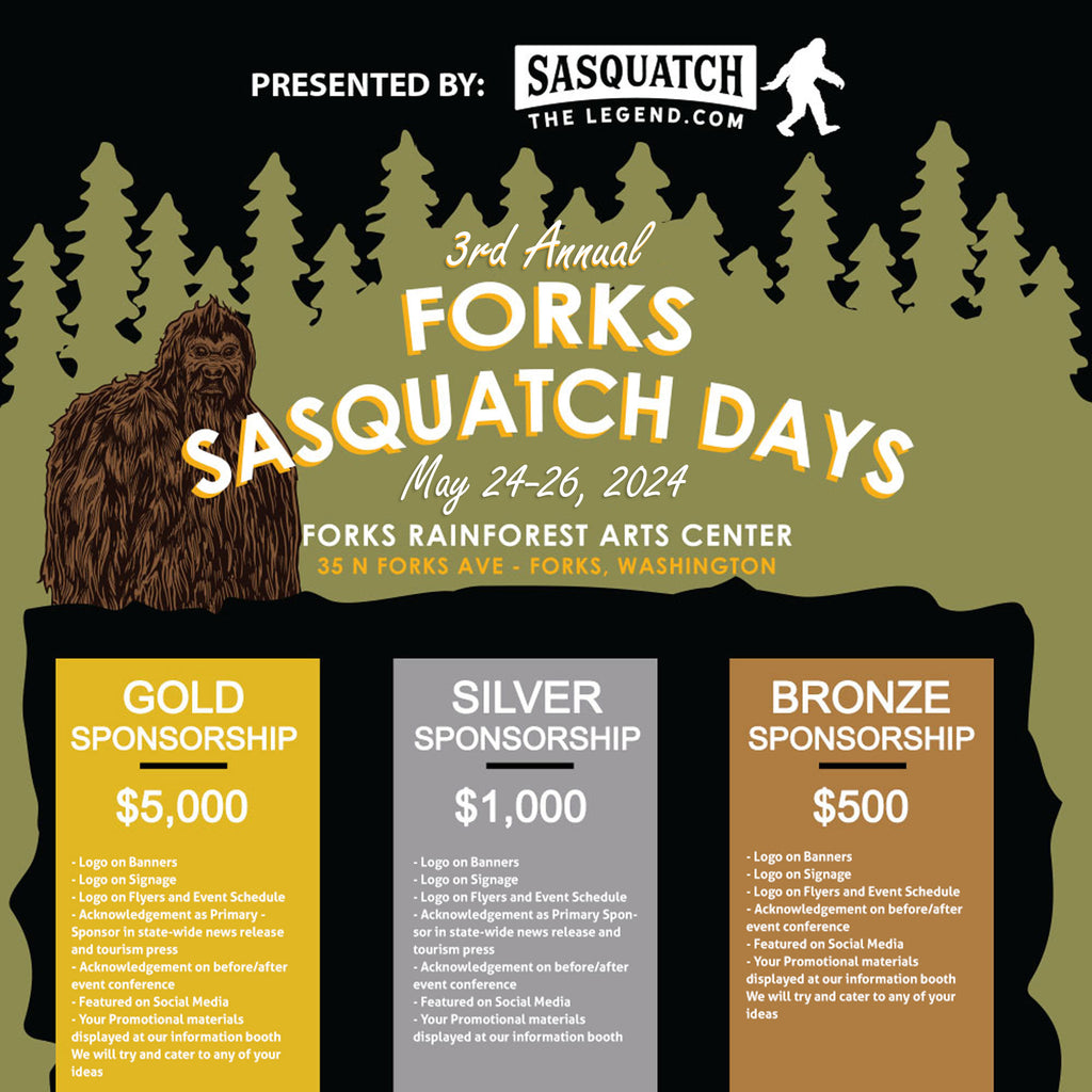 2024 Forks Sasquatch Days Sponsorship Package