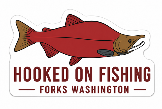 Hooked on Fishing Sticker