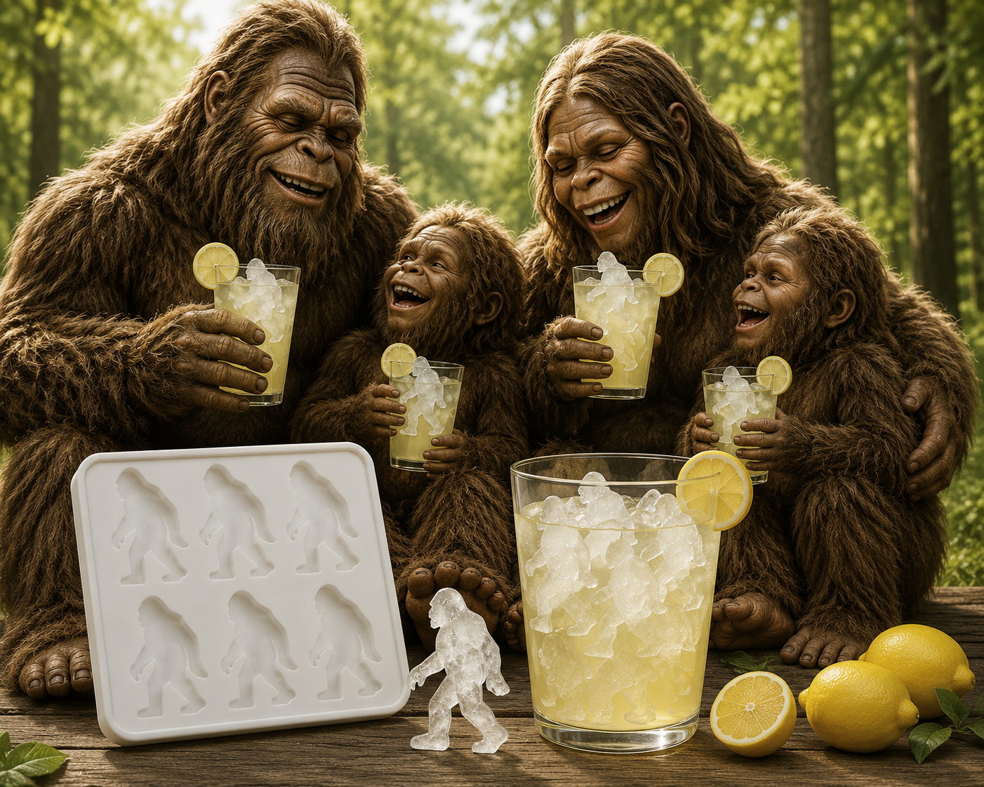 Sasquatch Bigfoot Ice Cube Trays