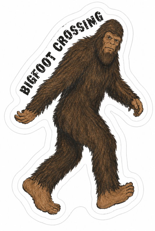 Bigfoot Crossing Sticker