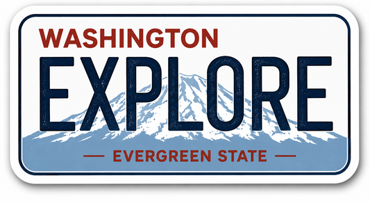 Explore Washington License Plate Sticker