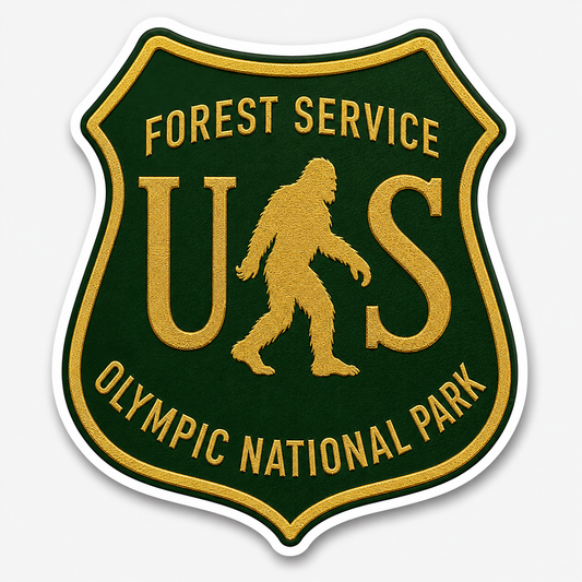 US Forest Service Sasquatch Olympic National Park Sticker