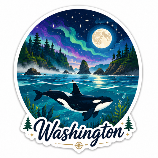 Orca Whale Sticker