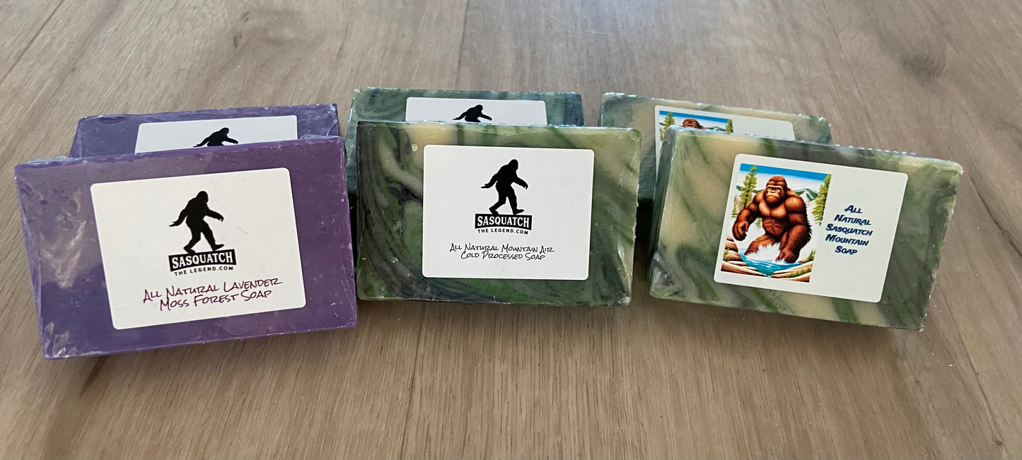 Sasquatch The Legend Cold Processed Hand-Crafted Soap Bars