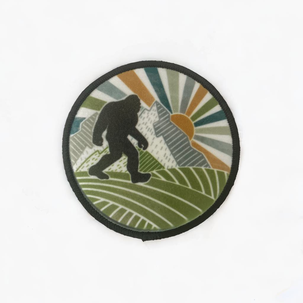 Bigfoot Sasquatch Sunrise Patch 3" Diameter