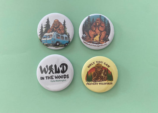 Wild In The Woods Button Pin Pack