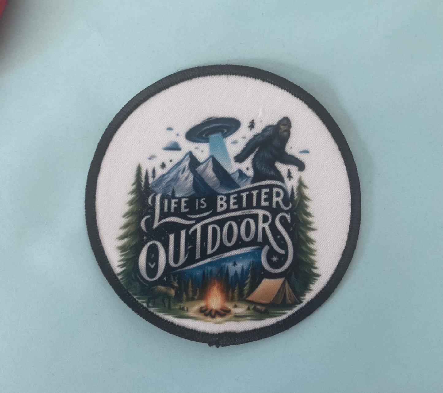 Life is Better Outdoors Bigfoot Patch