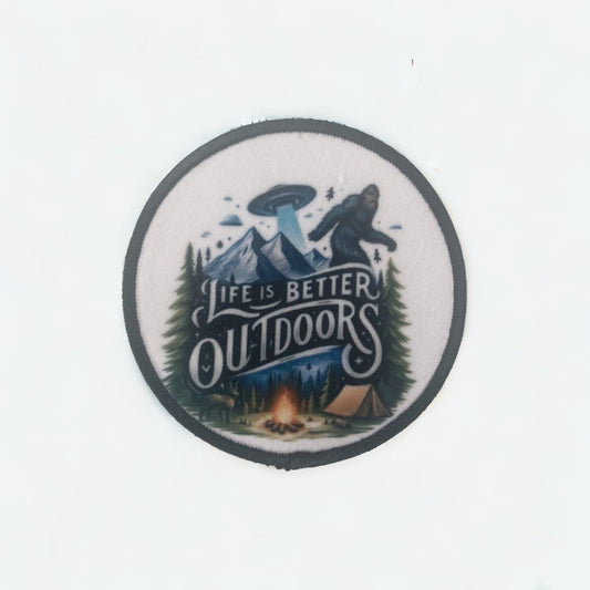 Life is Better Outdoors Bigfoot Patch